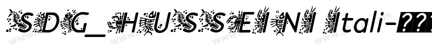 SDG_HUSSEINI Itali字体转换